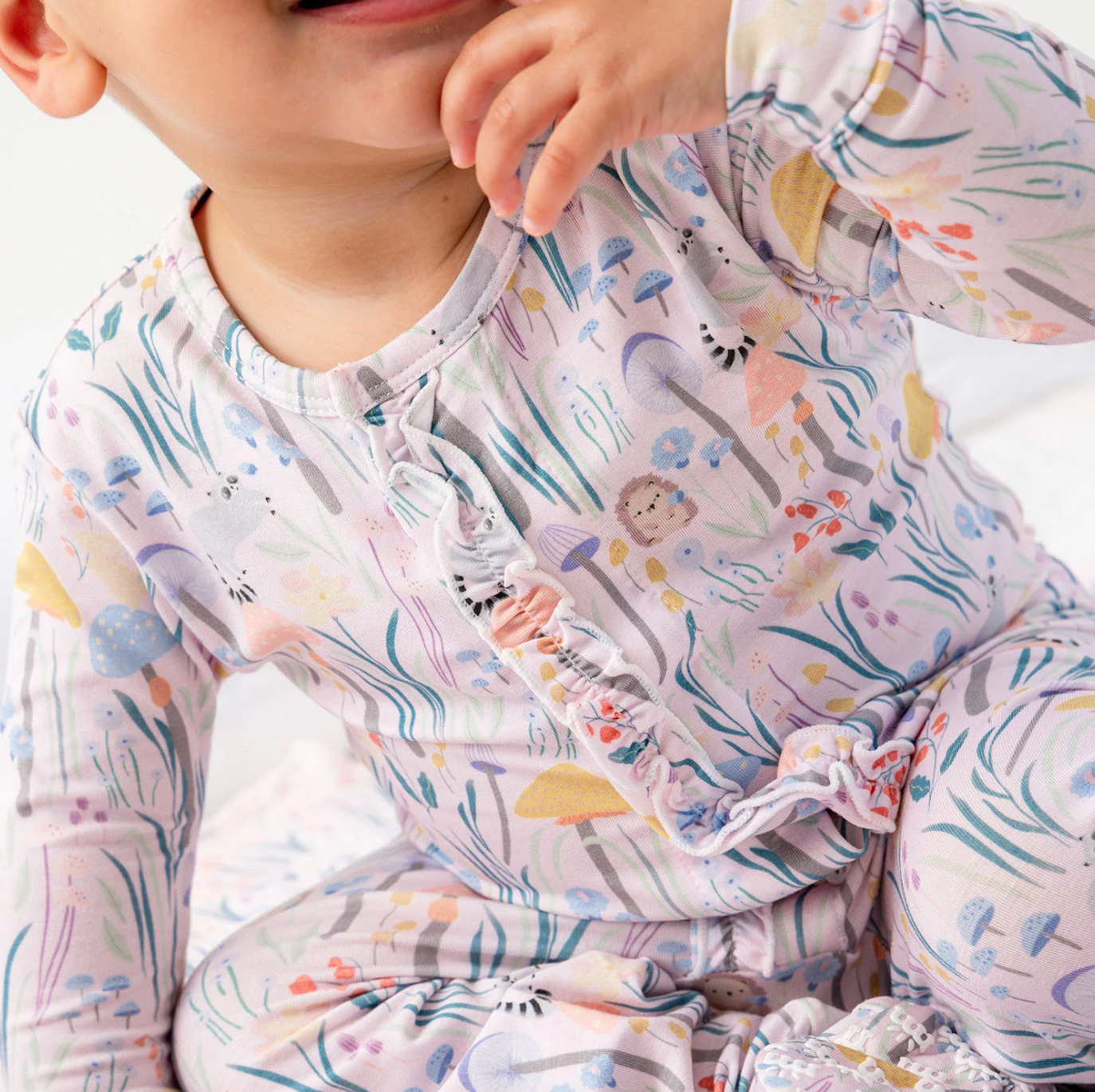 Shroom & Bloom Modal Ruffle Footie