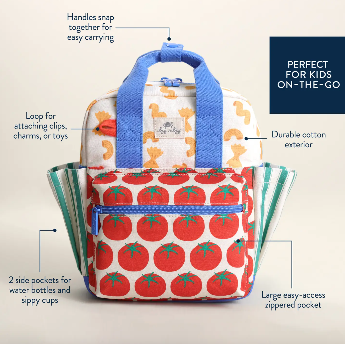 Itzy Bitzy Backpack - Pasta la Vista