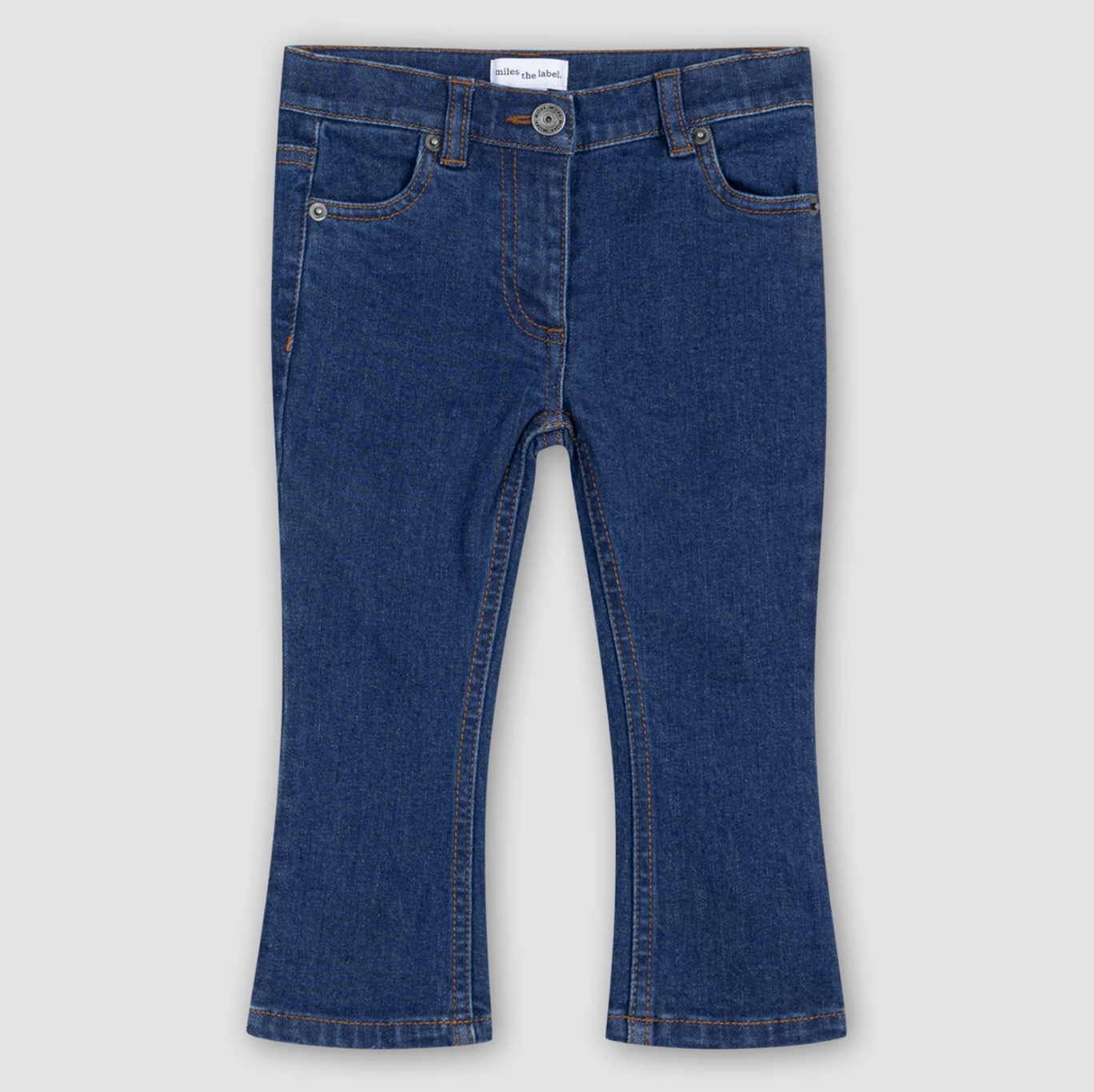 Classic Blue Girl's Bell Bottom Jeans
