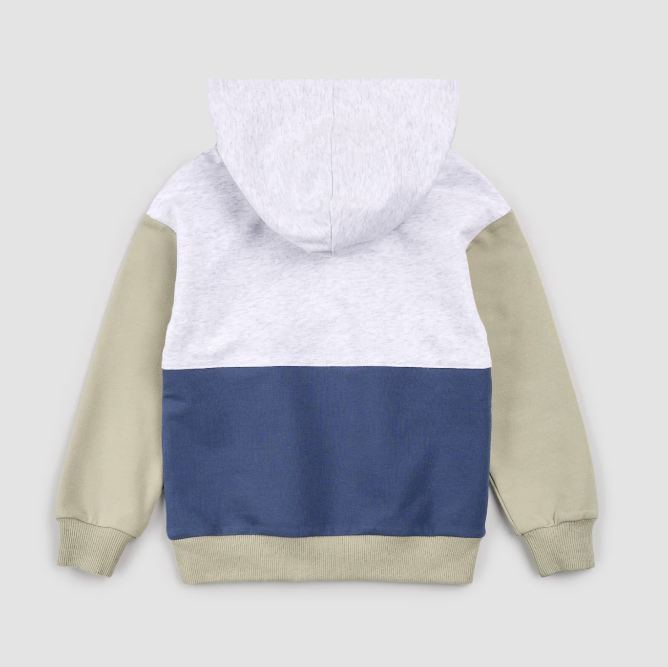 Miles Blue Color Block Hoodie