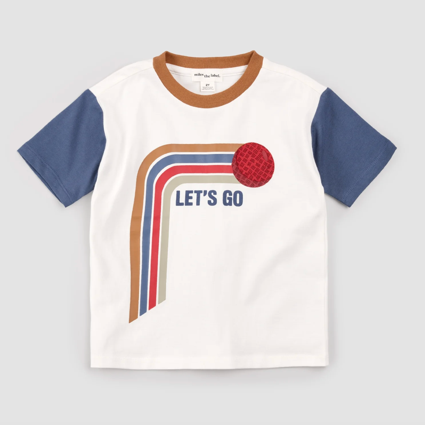 Let's Go Contrast Color T-Shirt