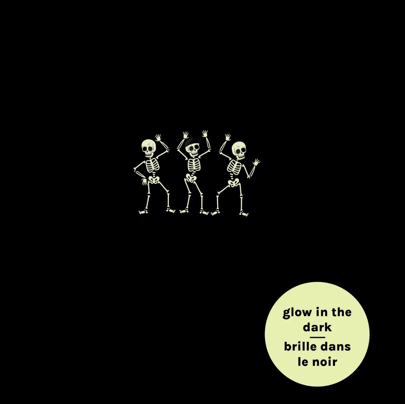 Skeleton Crew Glow-in-the-Dark Heather Grey Long-Sleeve Tee