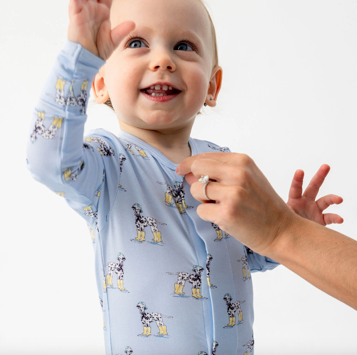 Spots and Splashes Modal Magnetic Convertible Footie