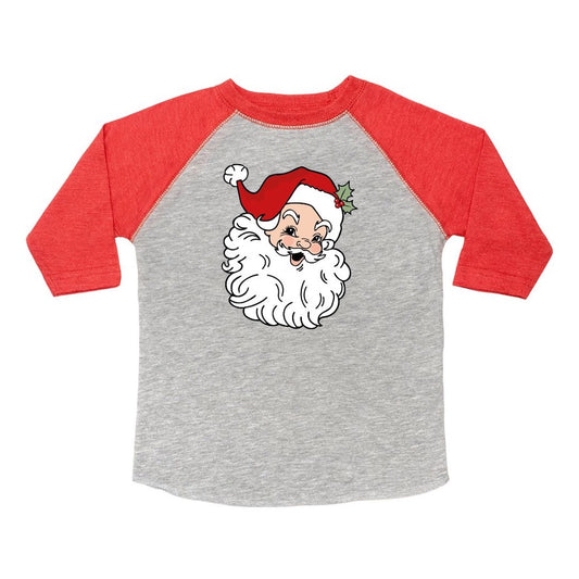 Retro Santa Christmas 3/4 Shirt