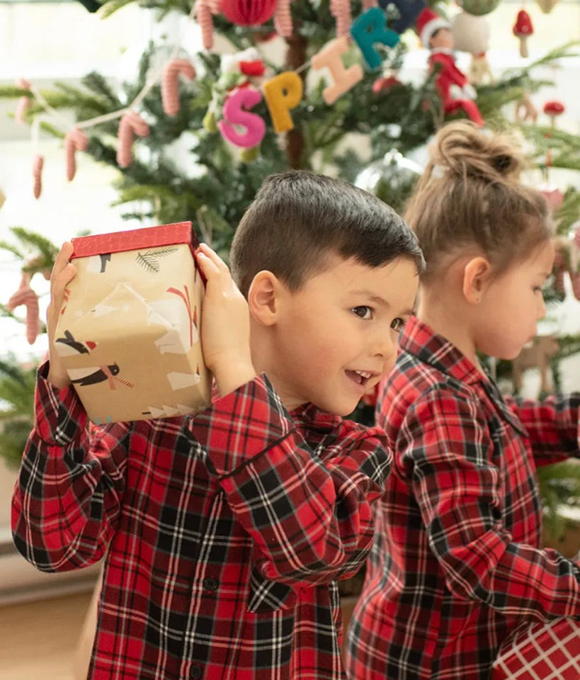 TODDLER Scarlet Tartan Plaid Flannel PJ Set