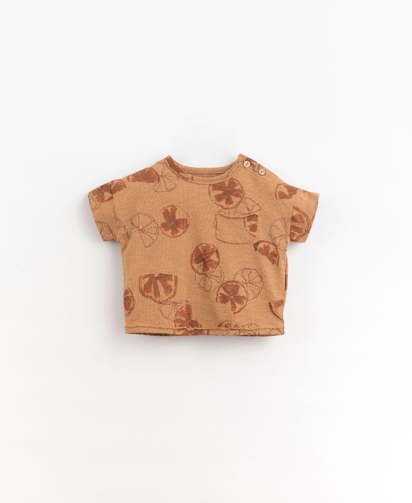 Organic cotton T-shirt with citrus print