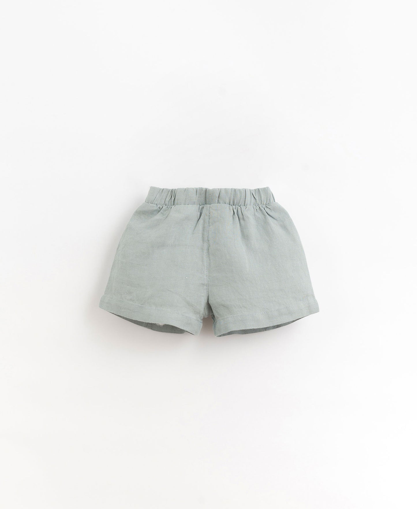 Linen shorts with pockets - blue