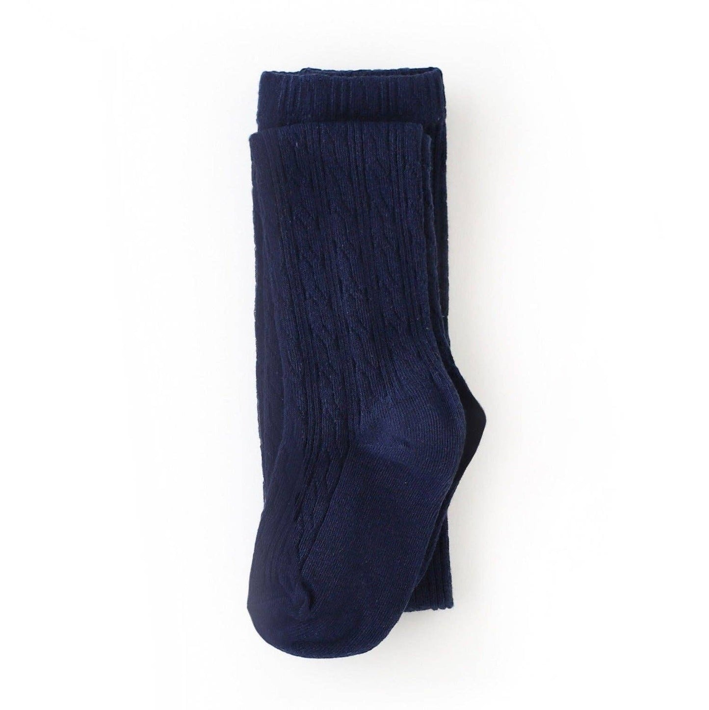 Dark Navy Cable Knit Tights