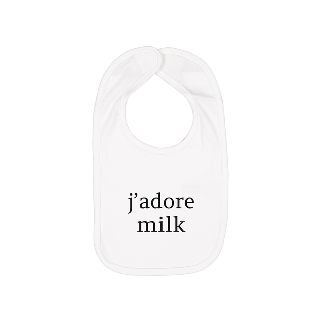 j'adore milk bib