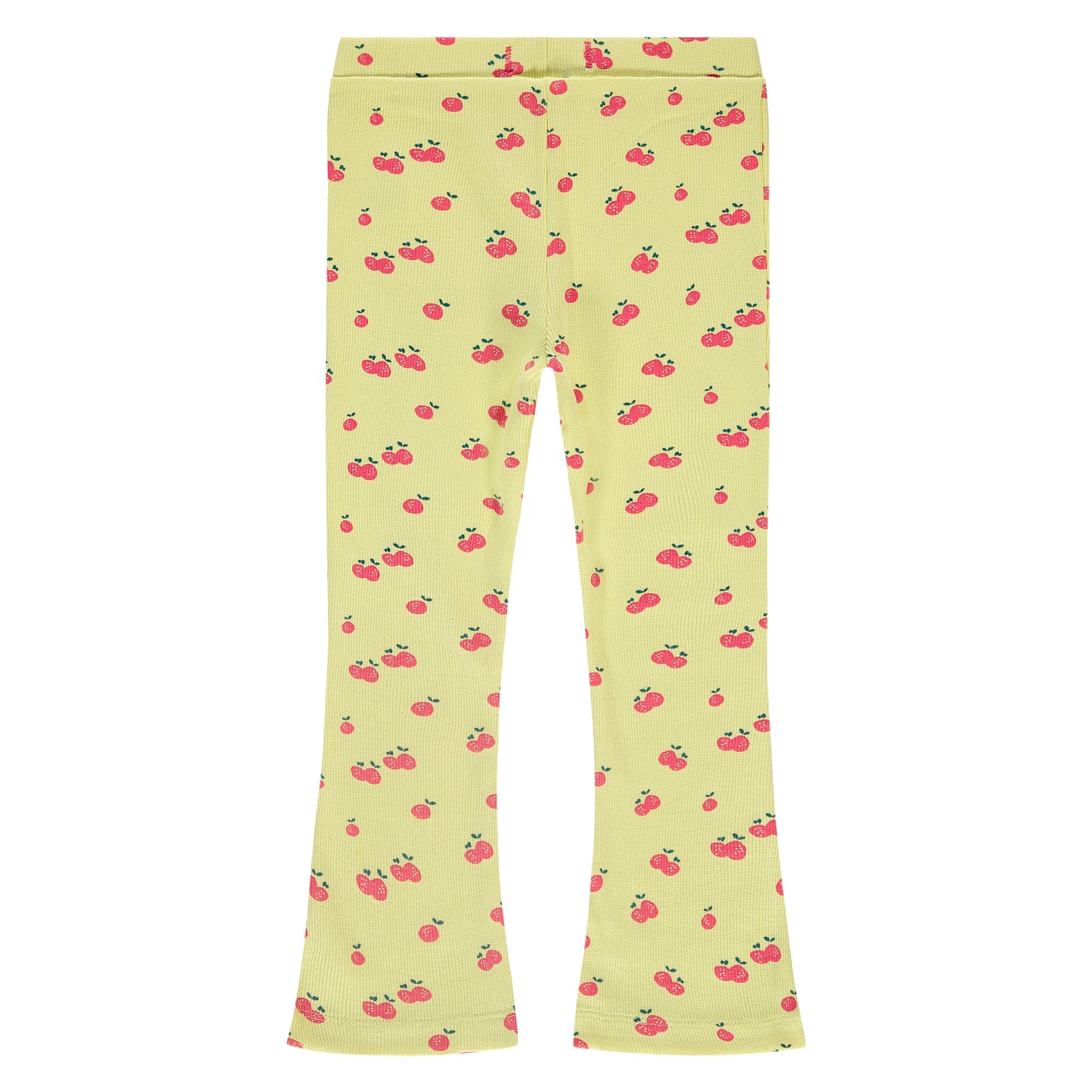 Yellow Raspberry Rib Flare Pant