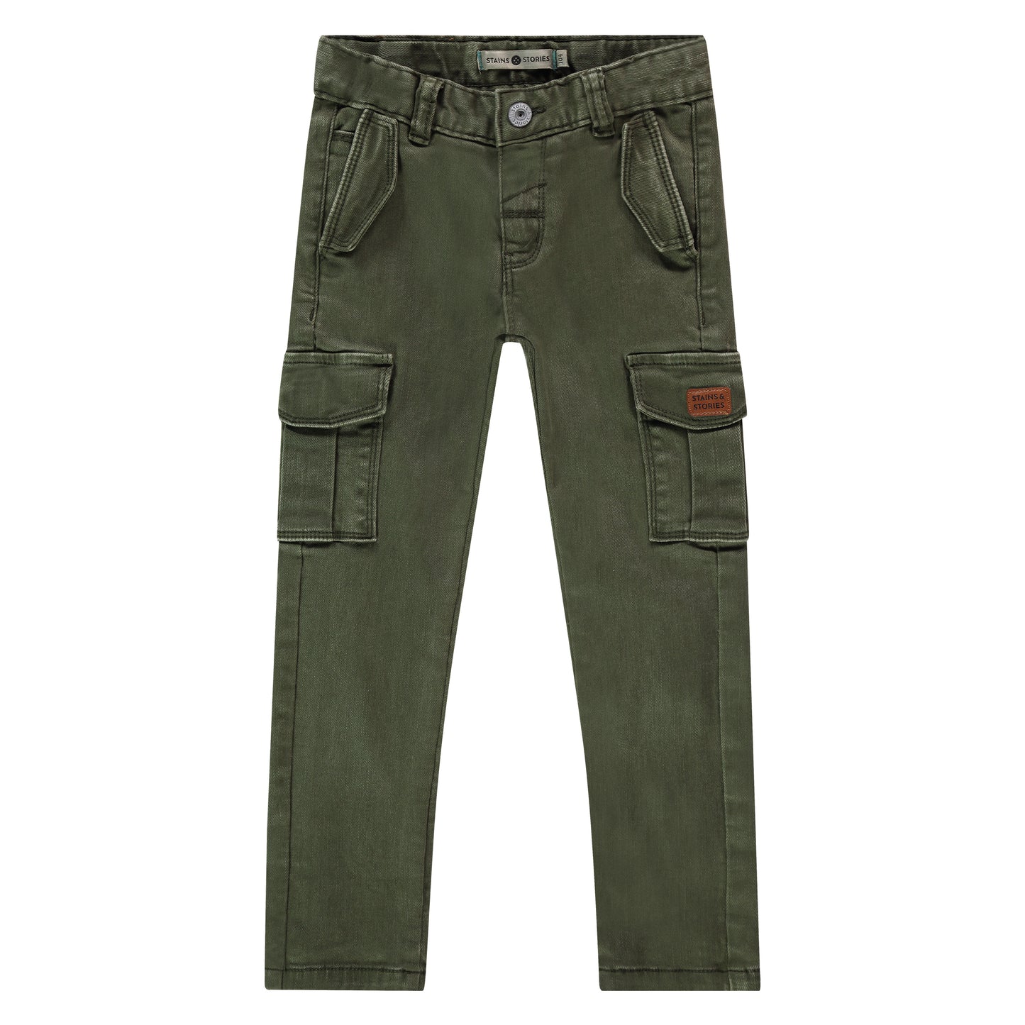 Dark Green Cargo Denim