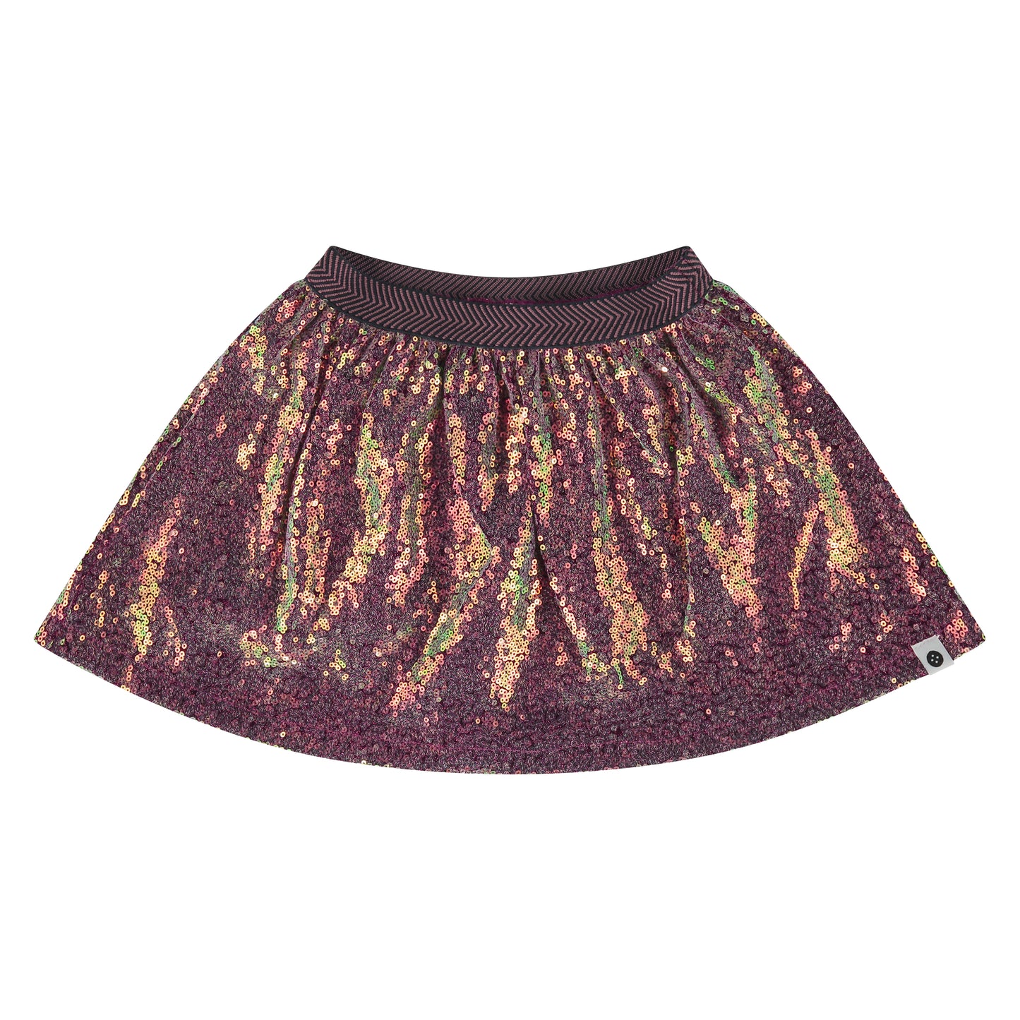 Magenta Gold Sequin Skirt