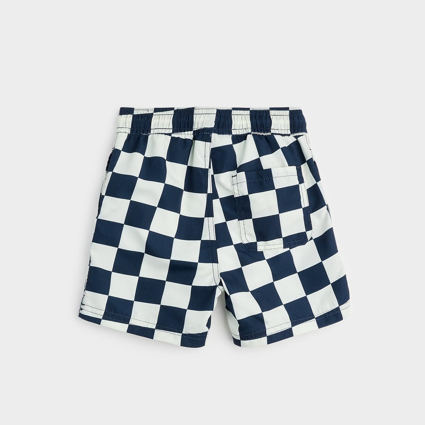 Navy/Teal Checkered Swim Short