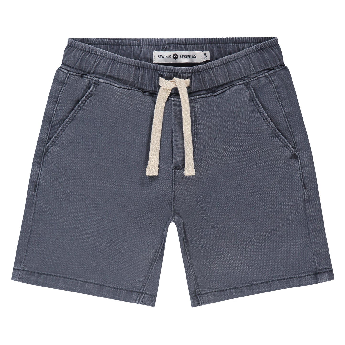 Washed Navy Denim Short