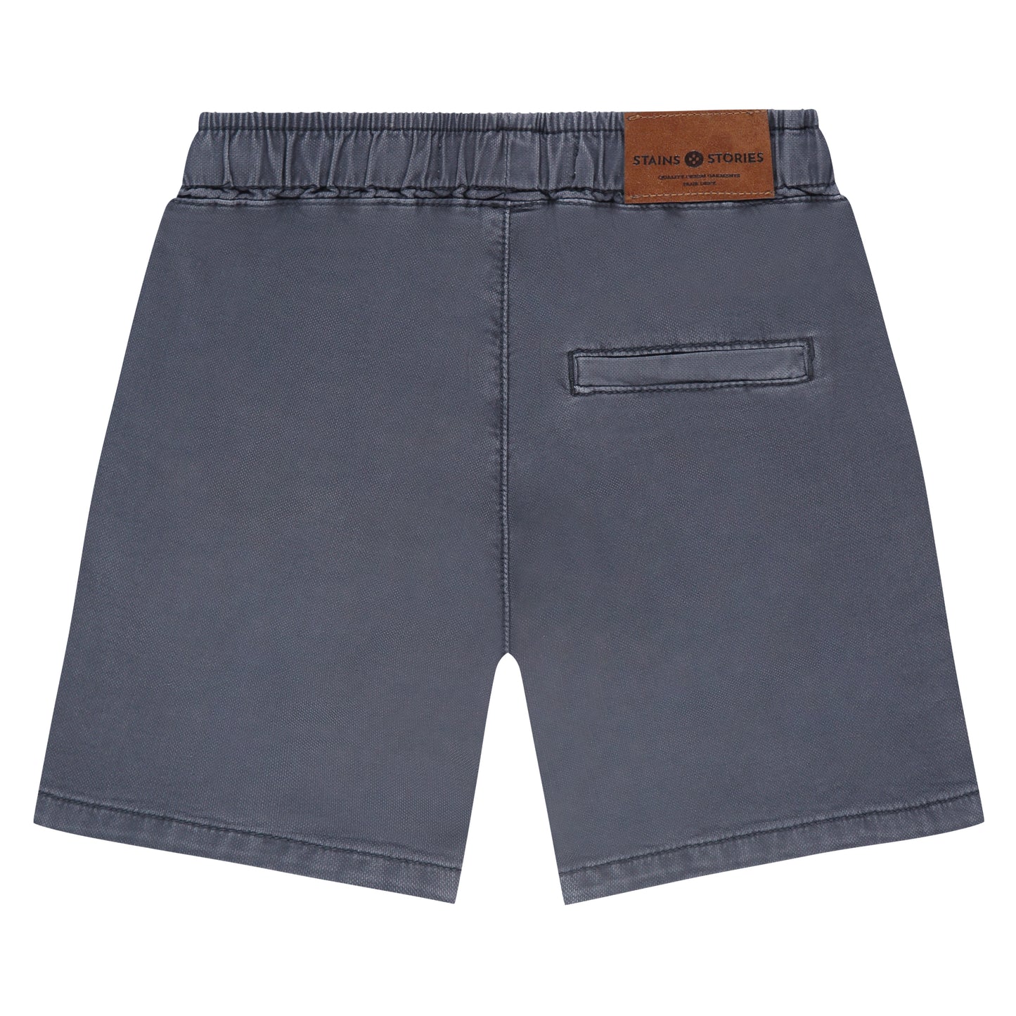 Washed Navy Denim Short