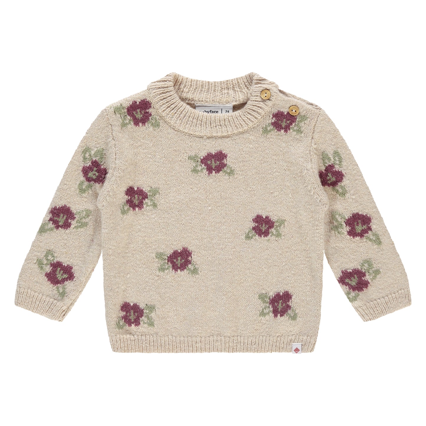 Burgundy Floral Sweater