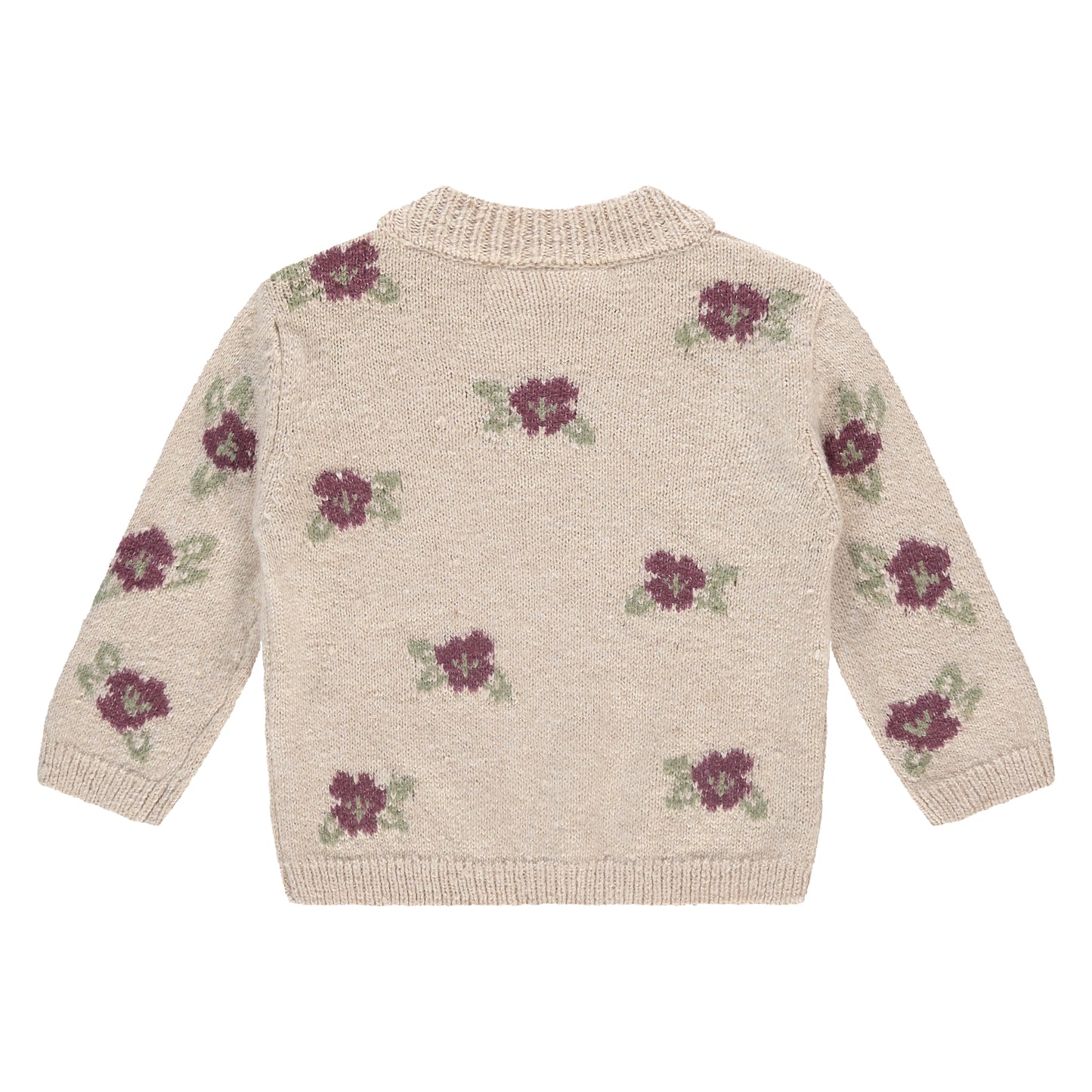 Burgundy Floral Sweater