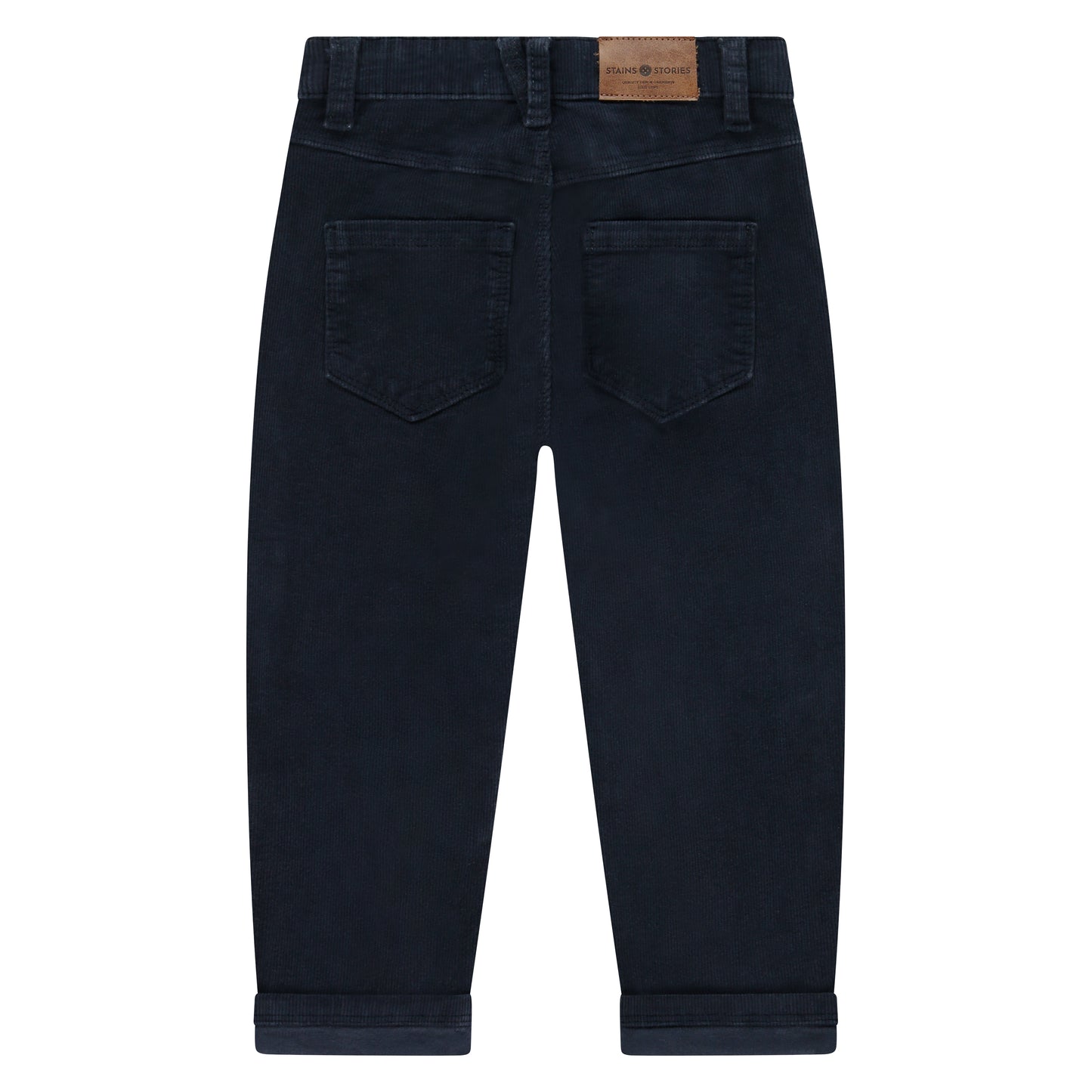 Dark Navy Corduroy Loose Fit Pant