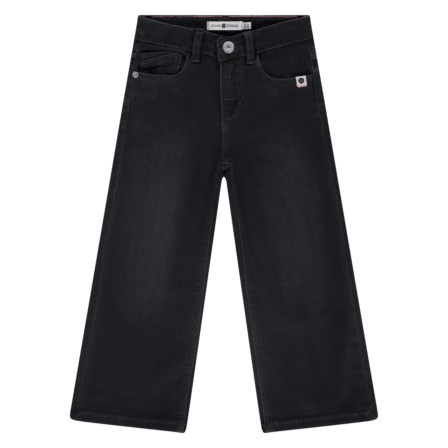 Black Wide Leg Denim Pant