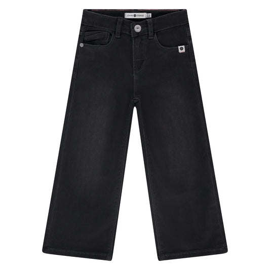 Black Wide Leg Denim Pant