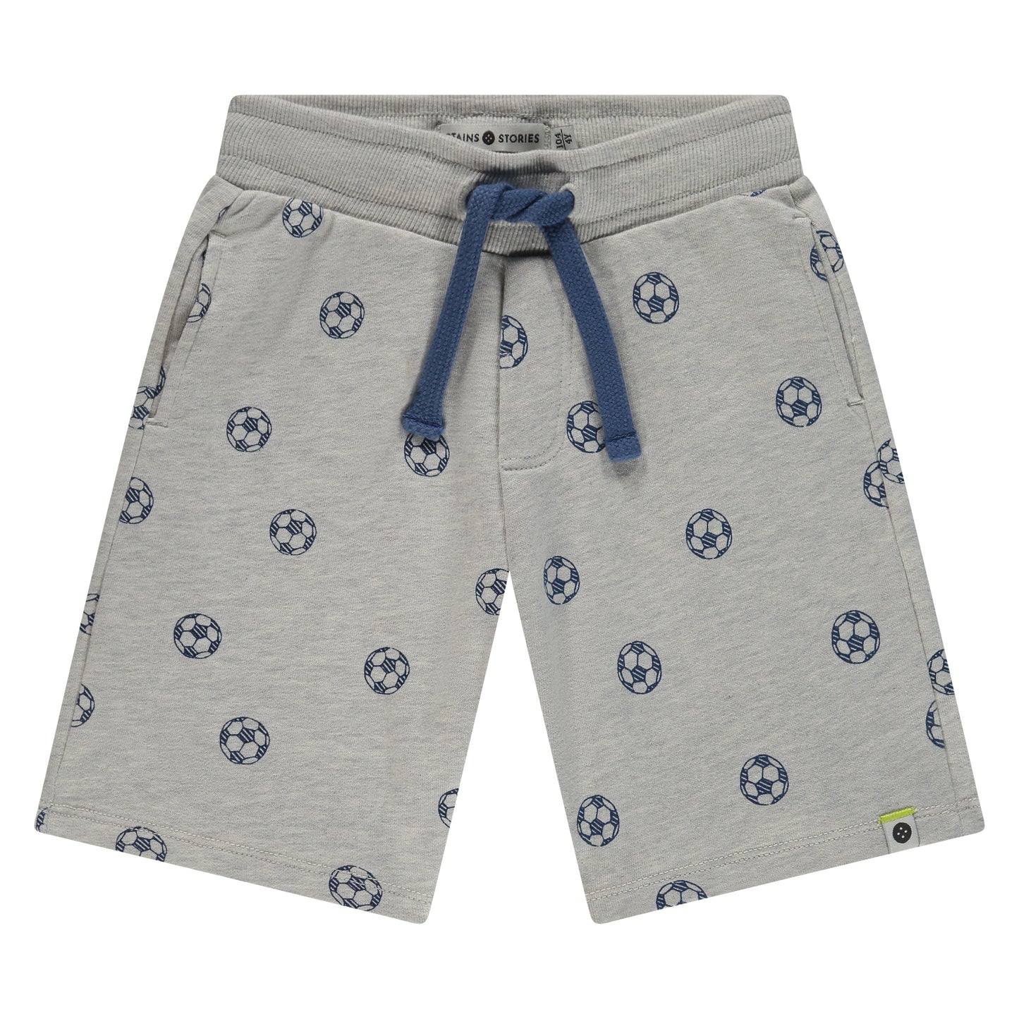 Blue Heathered Grey Soccer Sweatshorts