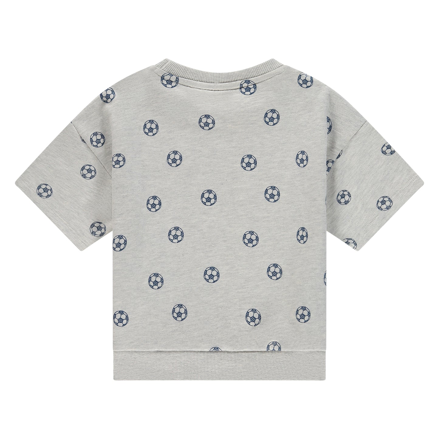 Blue Heathered Grey Soccer Sweatshirt Tee