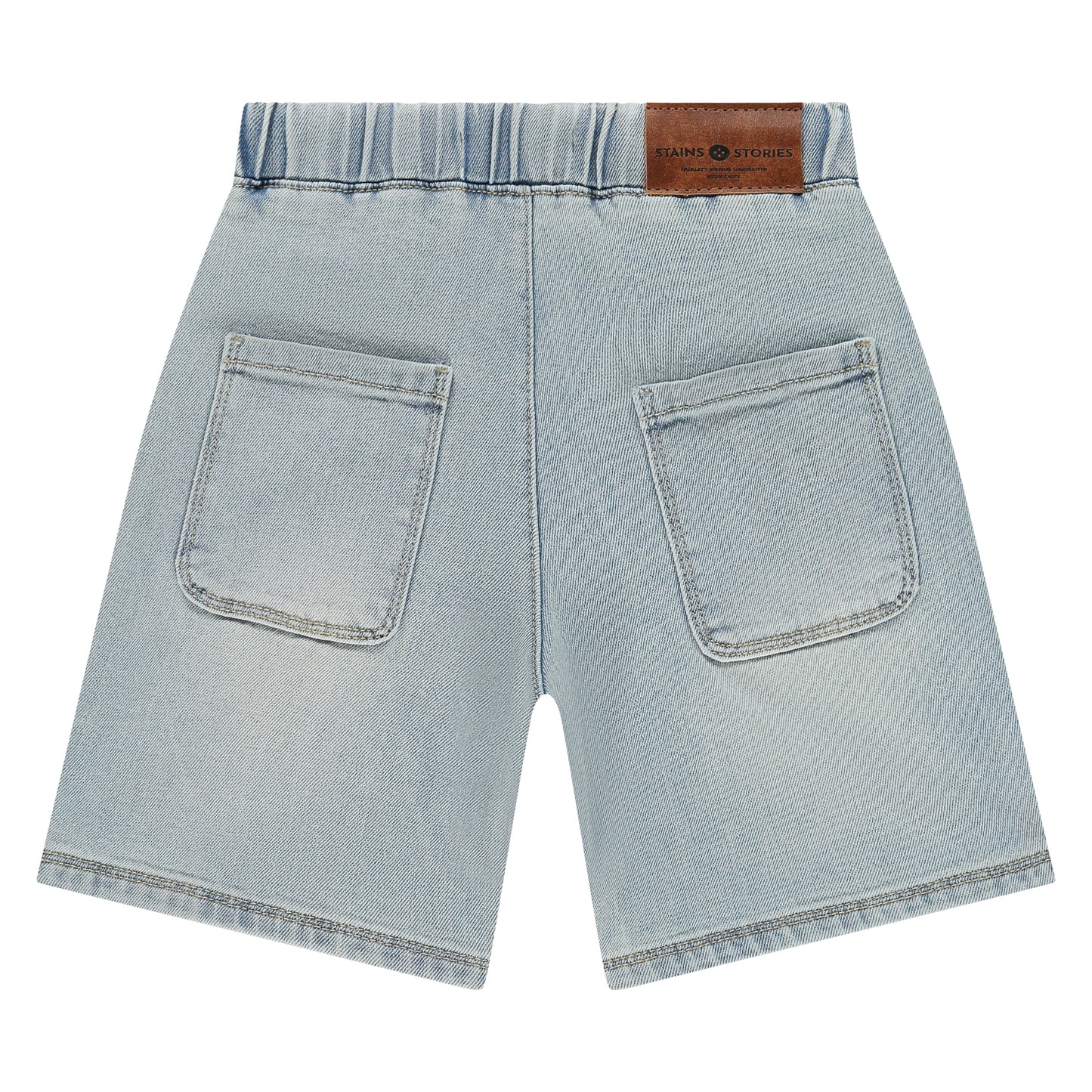 Pale Blue Denim Wide Leg Short