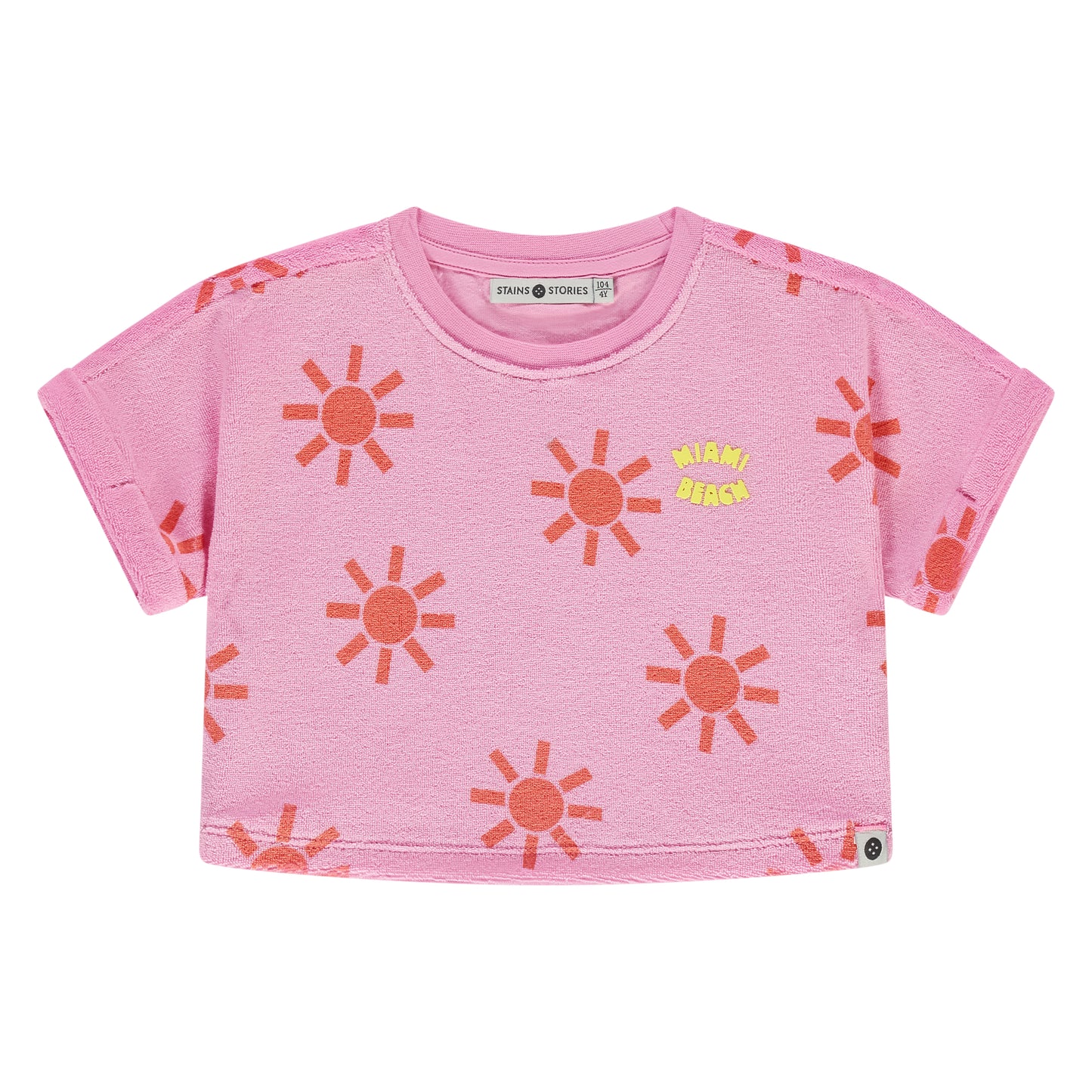 Sunny Neon Pink Terry Tee