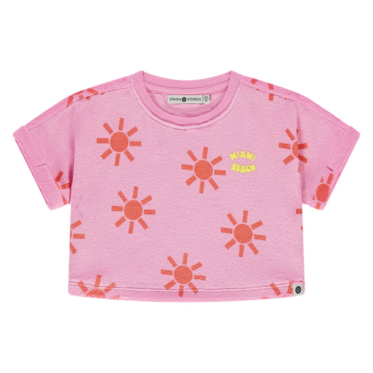 Sunny Neon Pink Terry Tee