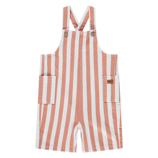 Orange Stripe Summer Overall