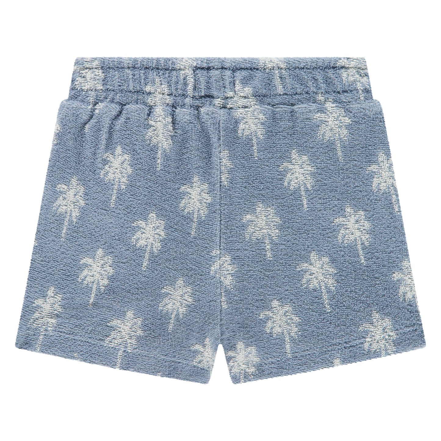 Baby Blue Palm Tree Terry Shorts