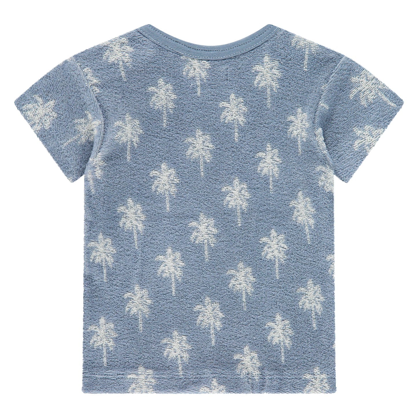 Baby Blue Palm Tree Terry Tee