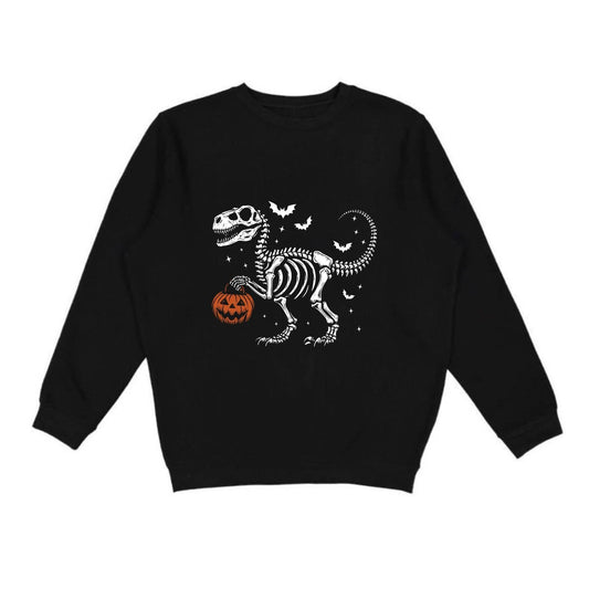 DINOSAUR SKELETON HALLOWEEN SWEATSHIRT