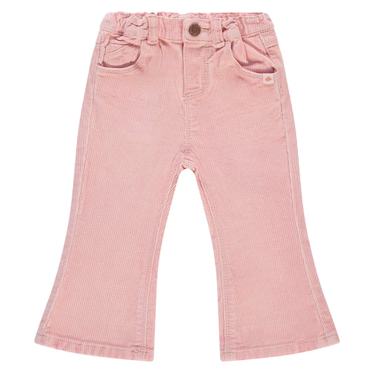 Blossom Pink Corduroy Flare Pants