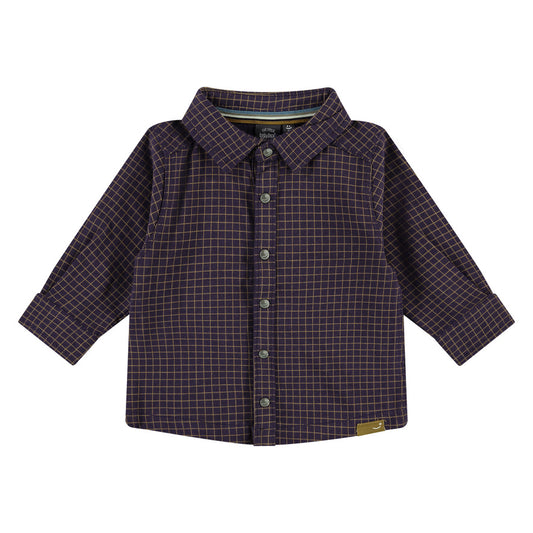 Navy/Gold Checked Shirt