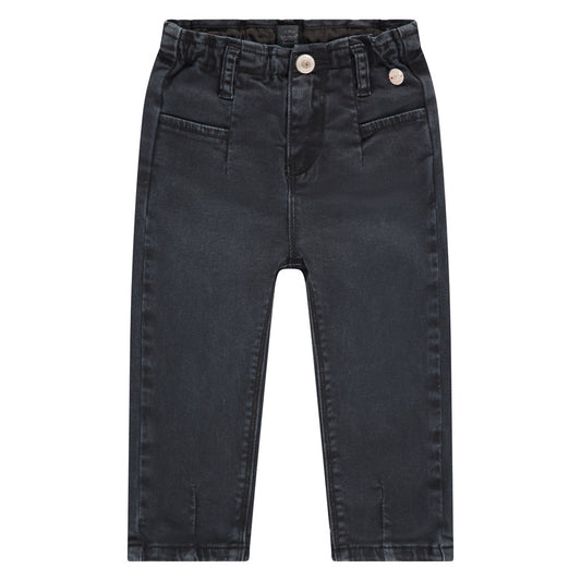 Black Paperbag Waistband Jean