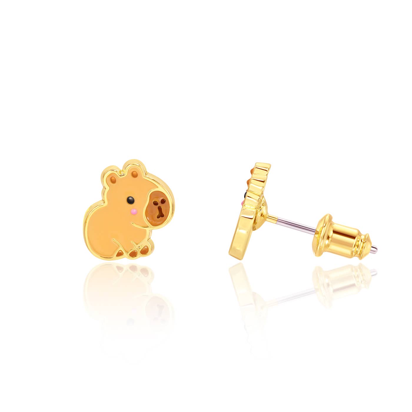 Happy Capy | Capybara | Cutie Stud Earrings for Girls