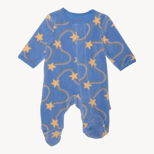 Starry Nights Velour Magnetic Footie