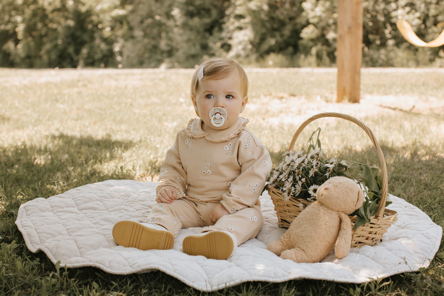 Farm Floral Print on Shortbread Outfit Set