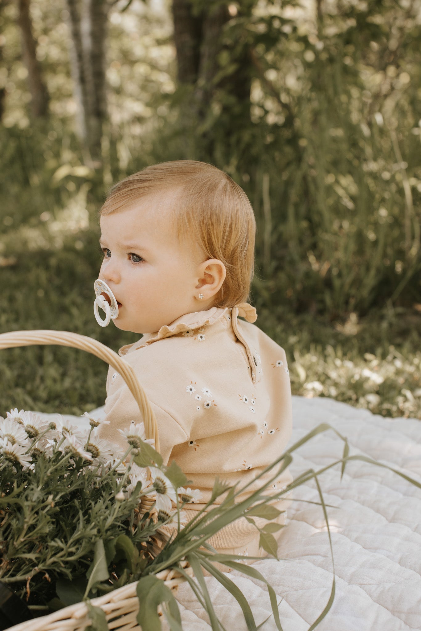 Farm Floral Print on Shortbread Outfit Set