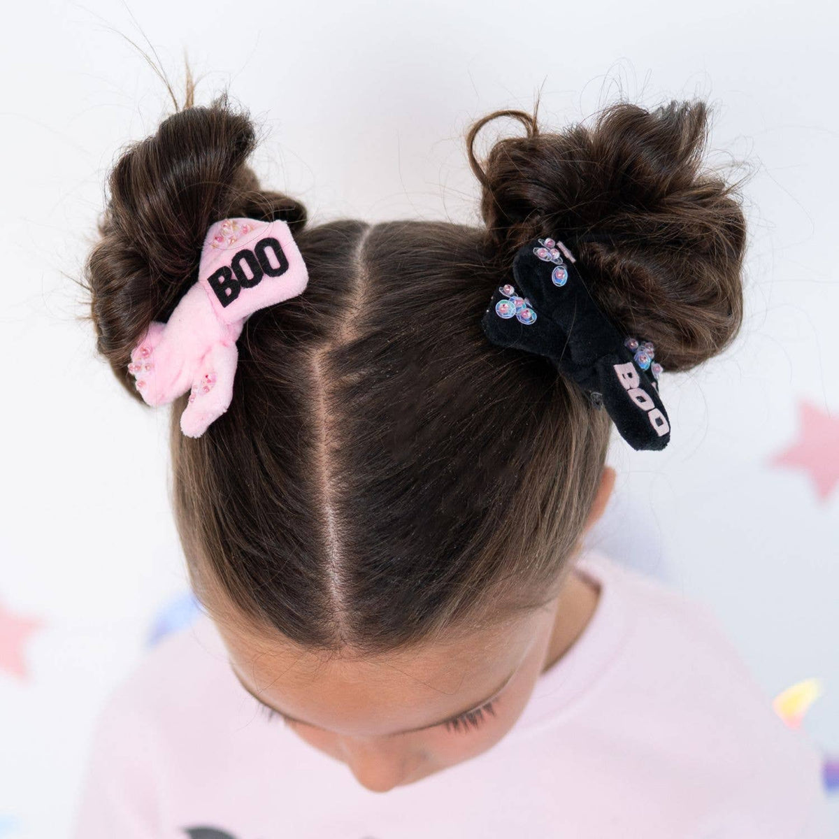 BOO BOWS HALLOWEEN CLIP SET