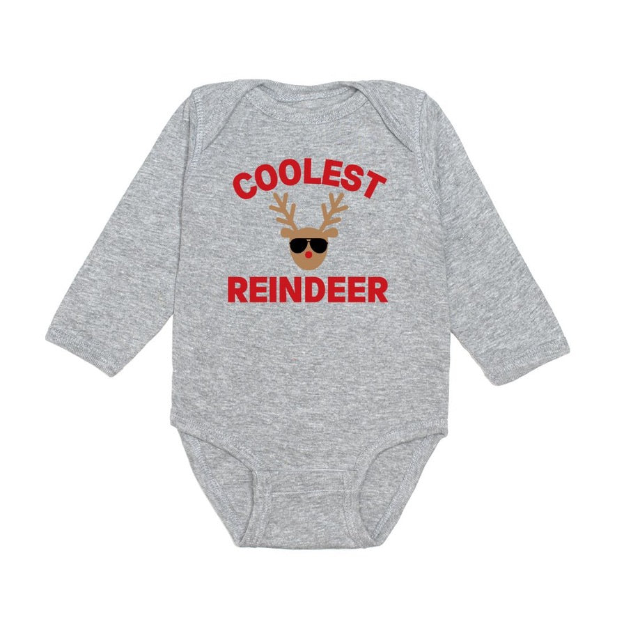 Coolest Reindeer Long Sleeve Bodysuit