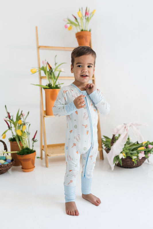 Oliver Rabbit Zipper Romper