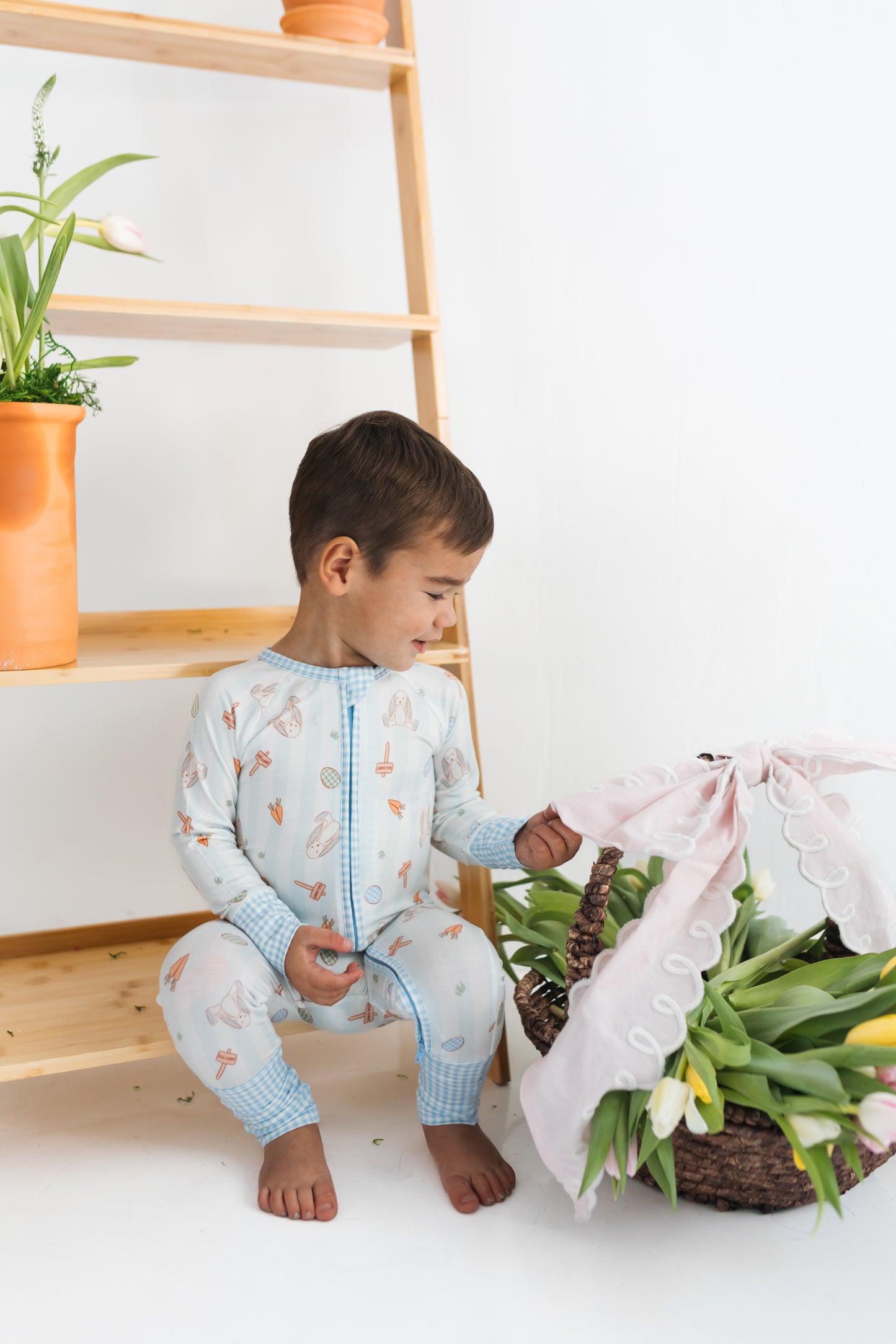 Oliver Rabbit Zipper Romper