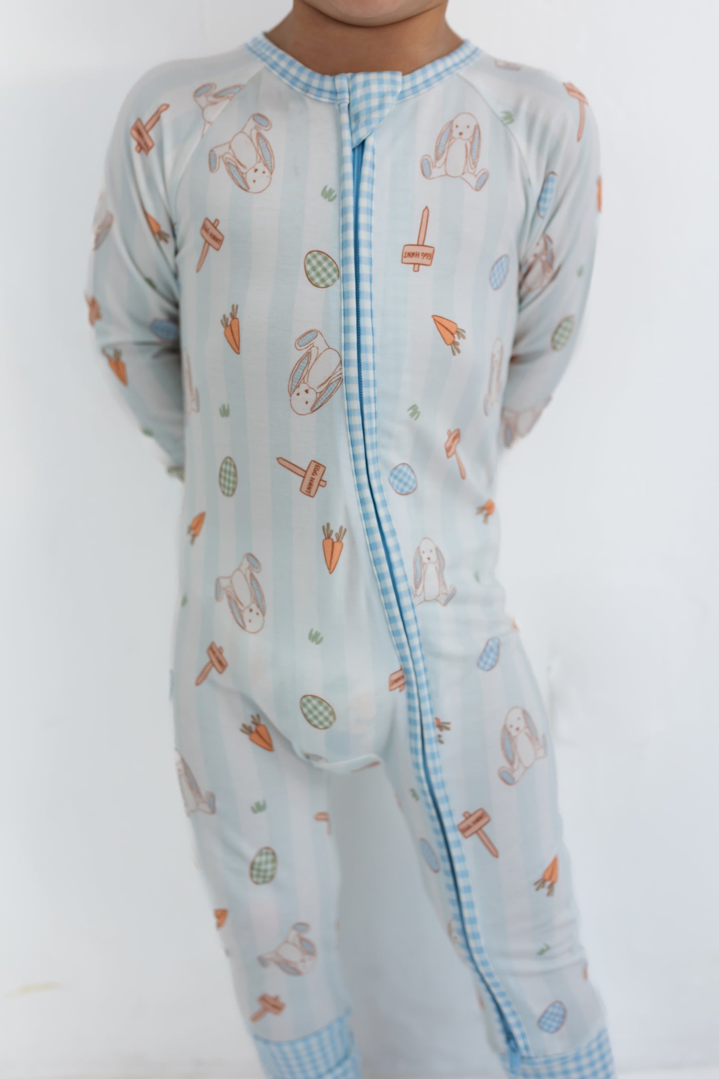 Oliver Rabbit Zipper Romper