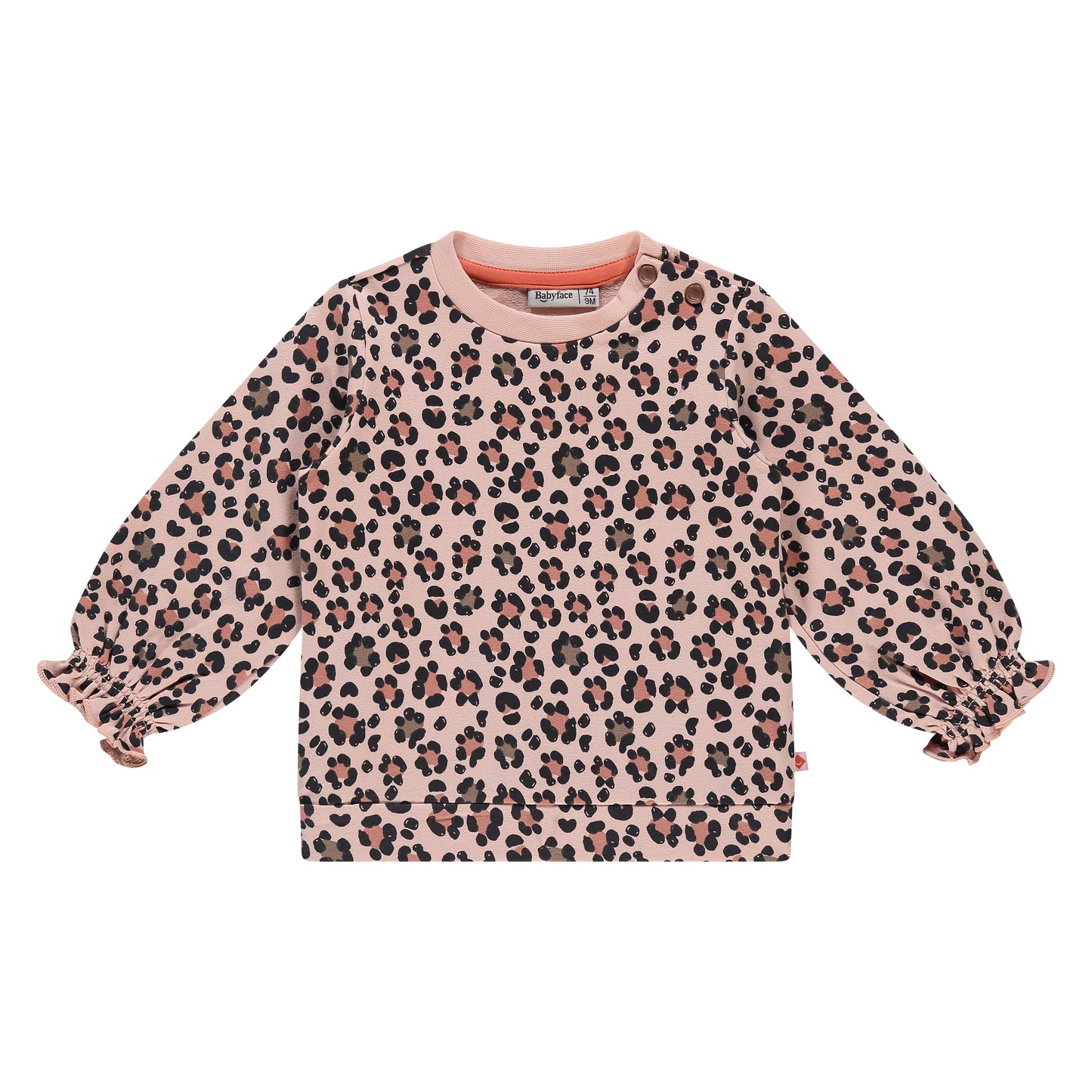 Pink Multi Color Leopard Print Sweatshirt