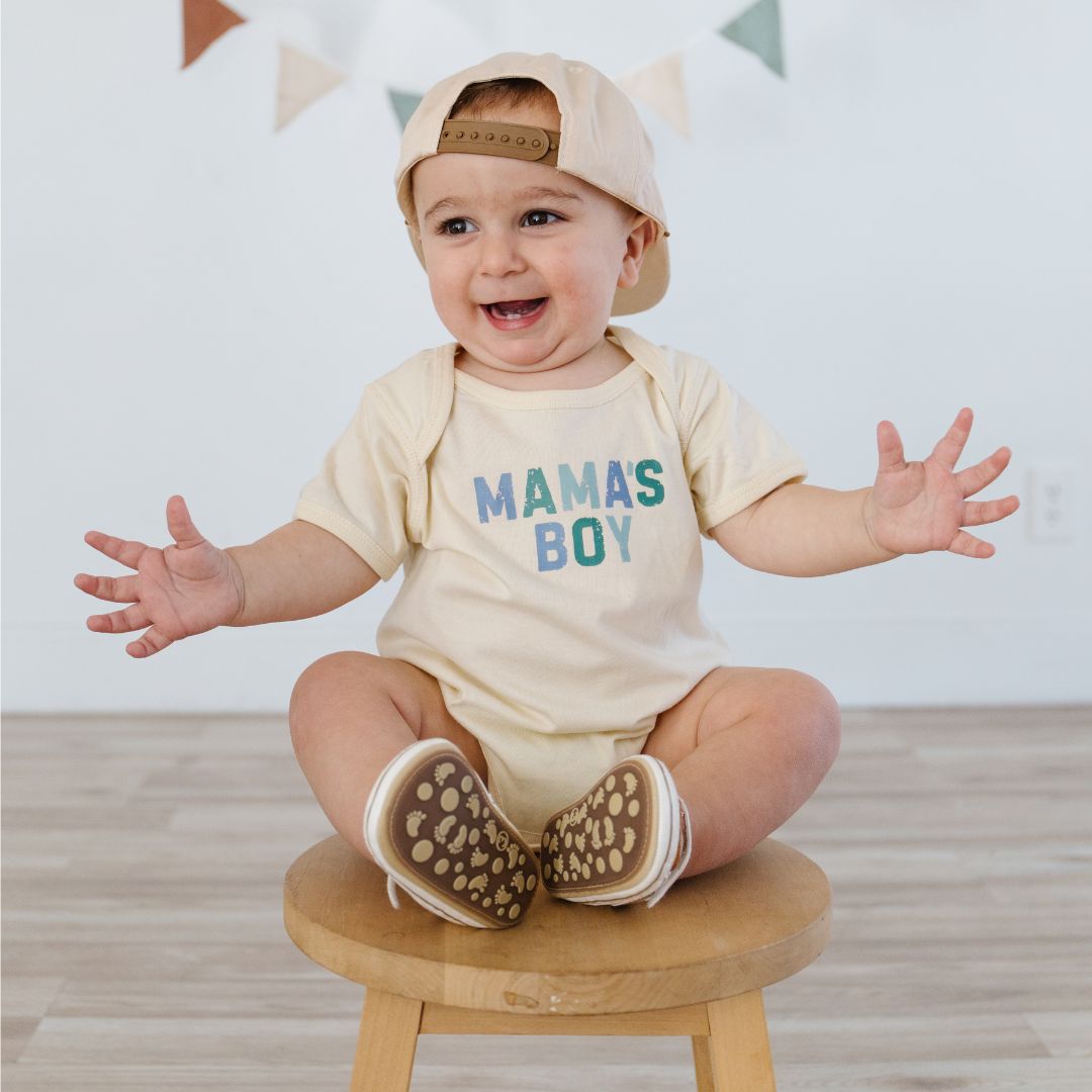Mama's Boy Multi Short Sleeve Onesie