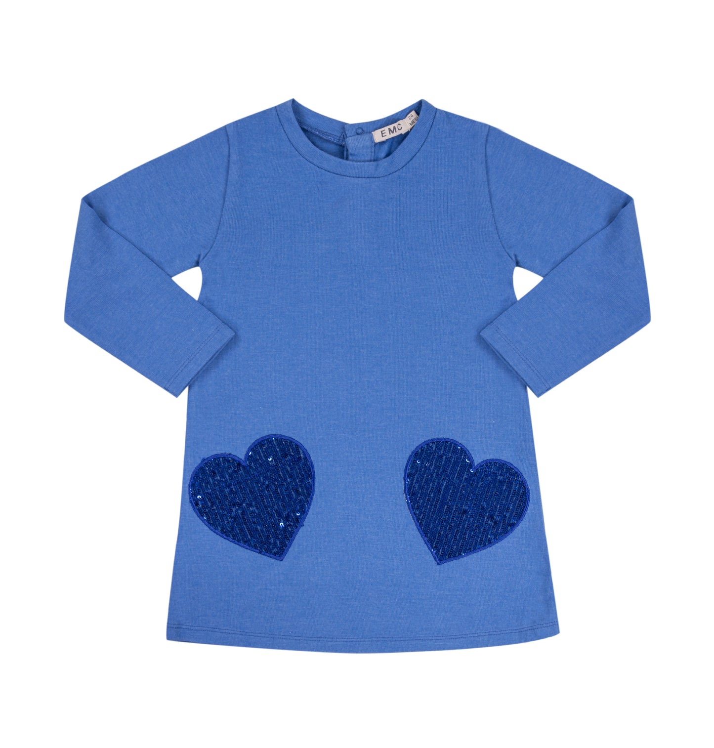 Cobalt Sequin Heart Dress