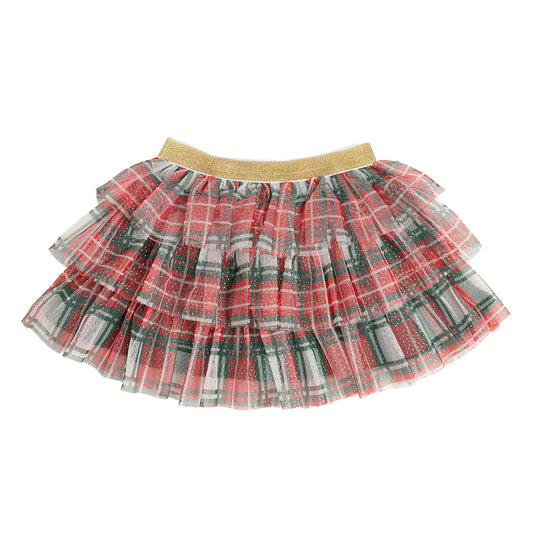 Christmas Plaid Tiered Tutu