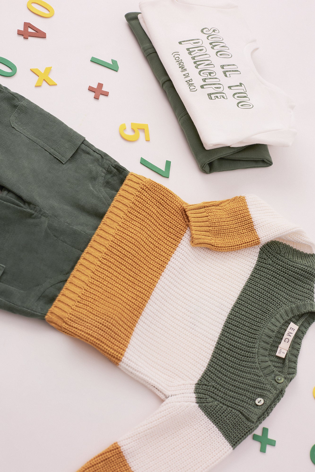 Green & Gold Stripe Sweater